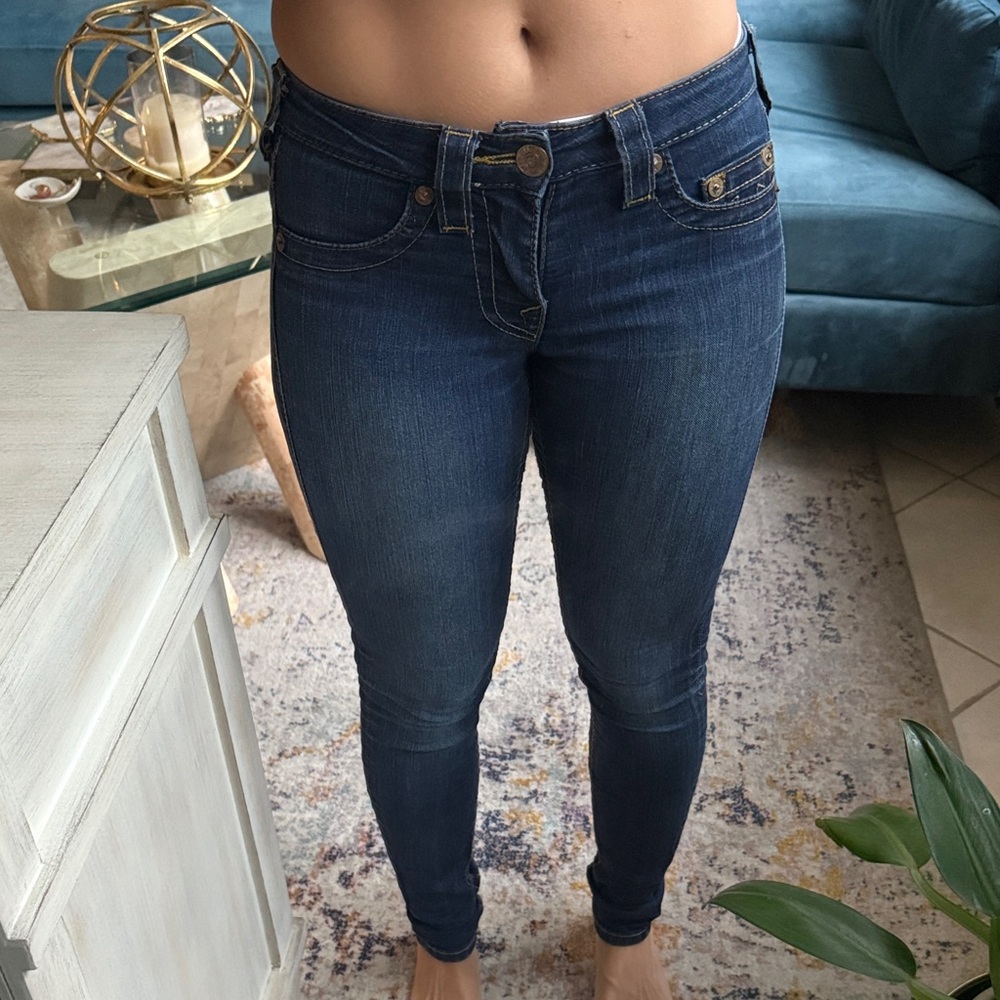 True Religion Dark Blue Skinny Jeans
